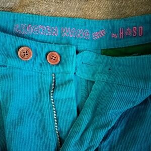 Japanese Designer Brand Haso Blue Wide Leg Corduroy Pants Size 29